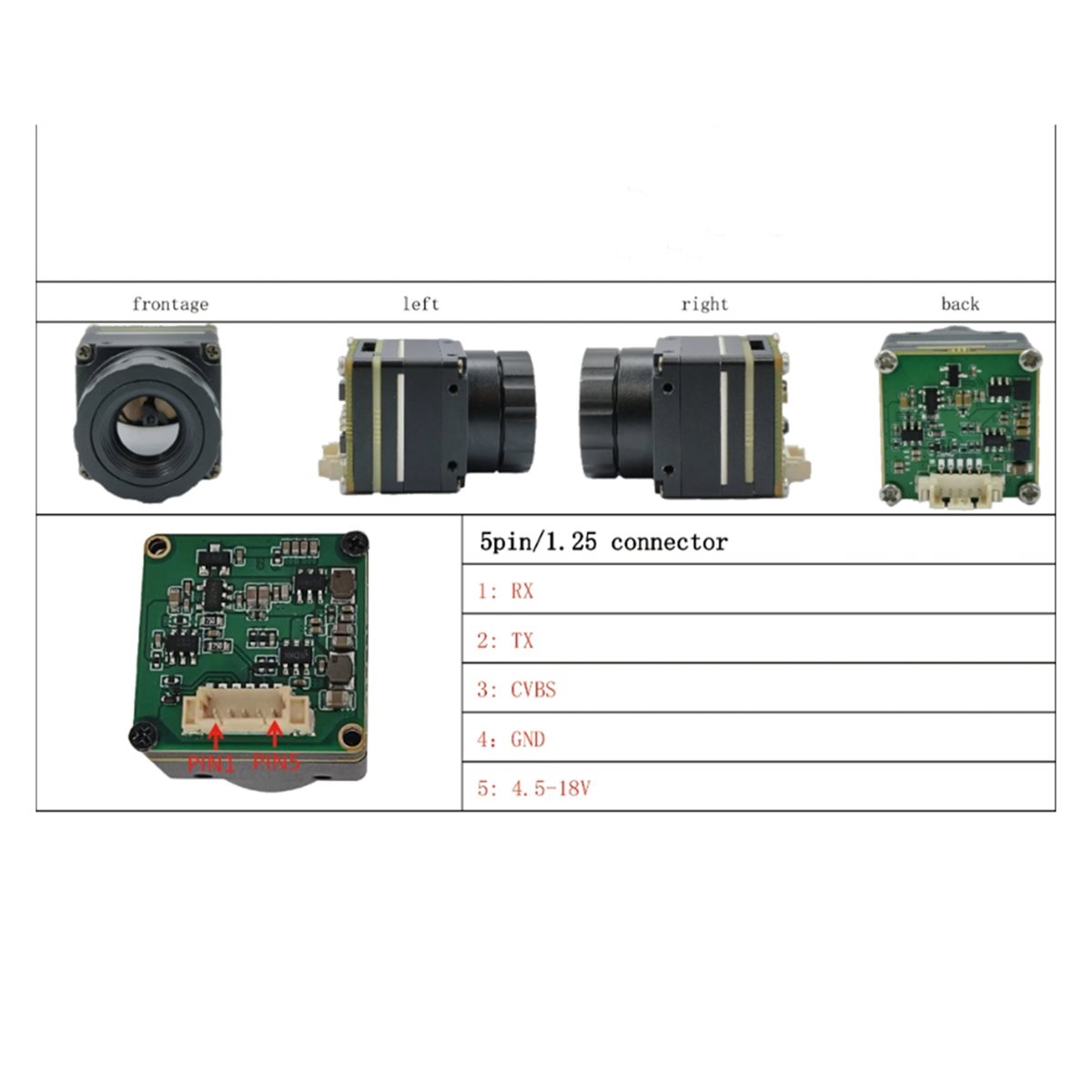 Thermal Imaging Camera 256X192 - Modulo di Imaging Termico a Infrarossi
