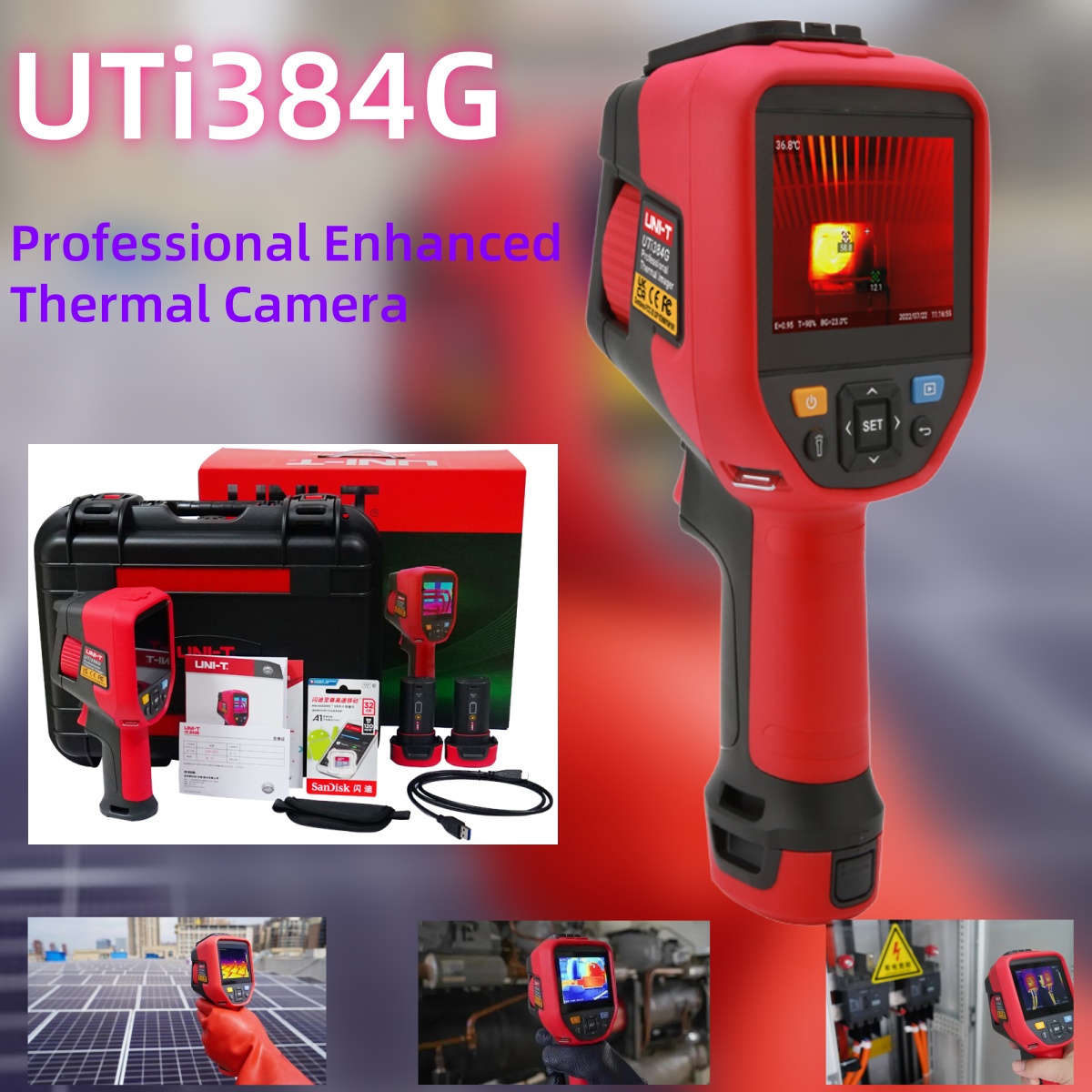 UNI-T UTi384G Termocamera Prof - Thermal Camera Type C 384X288 recensione e prezzo