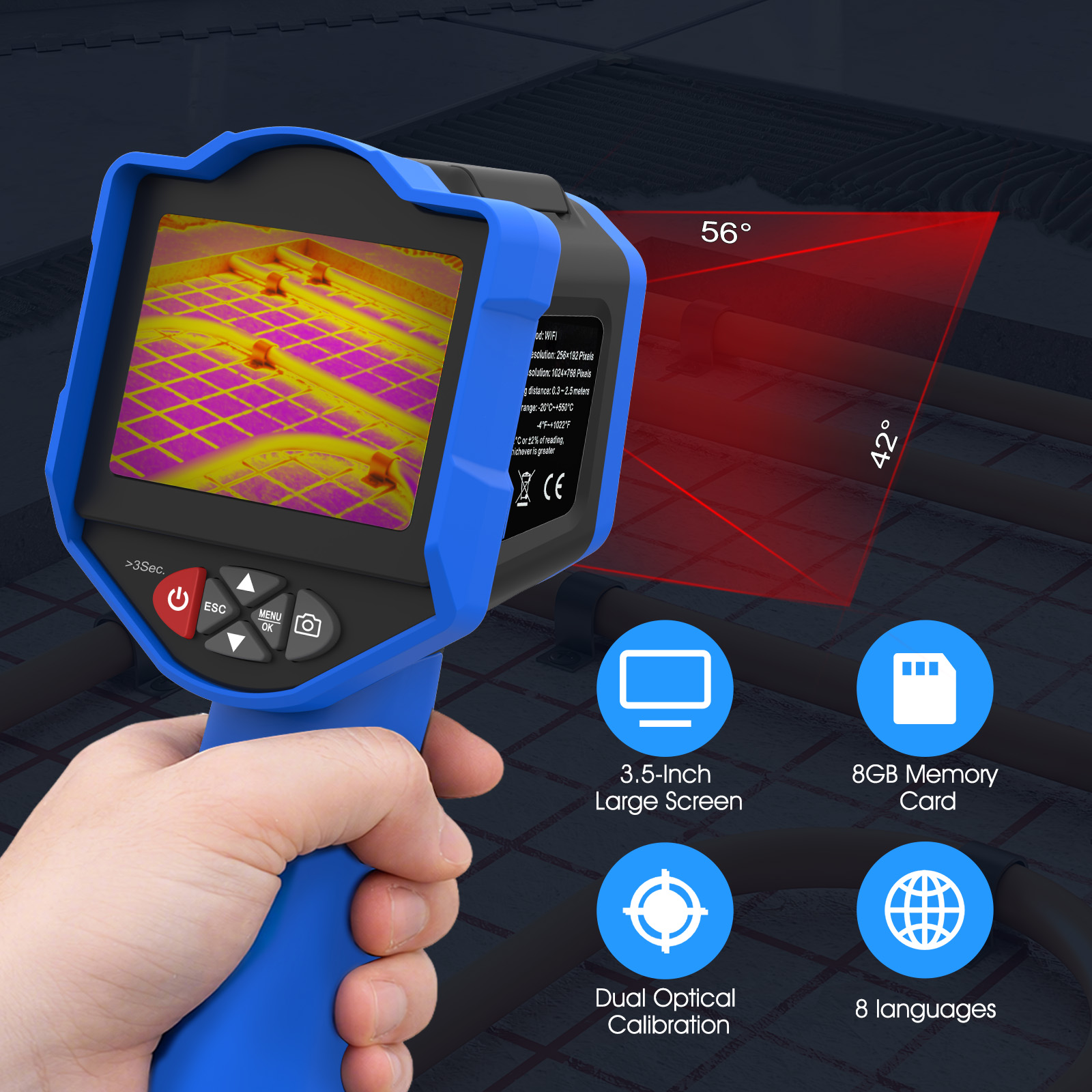 Termocamera HoldPeak 256x192 I - Thermal Imaging Camera 256X192 recensione e prezzo